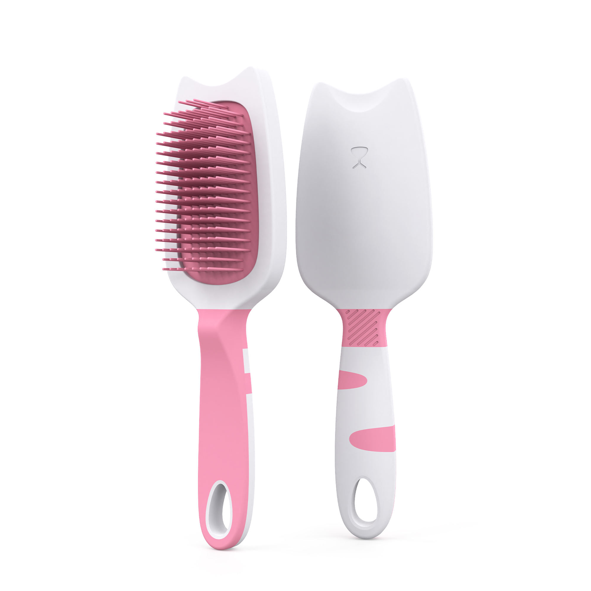 Pet Hair Grooming Soft Plastic Bristles Bathing Massage Dog and Cat Brush