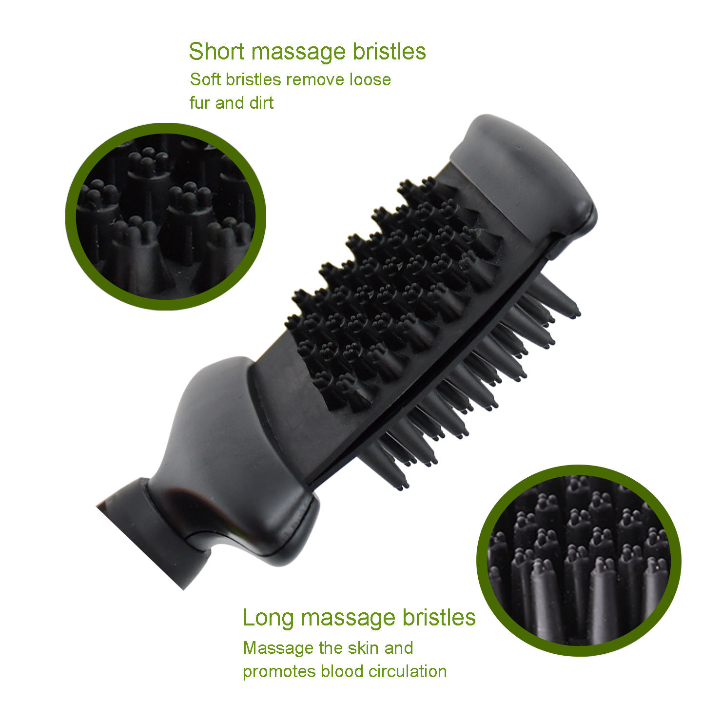 Professional Flexible Head Pet Hair Grooming Massage Shower Bathing Brush for Dog Cat