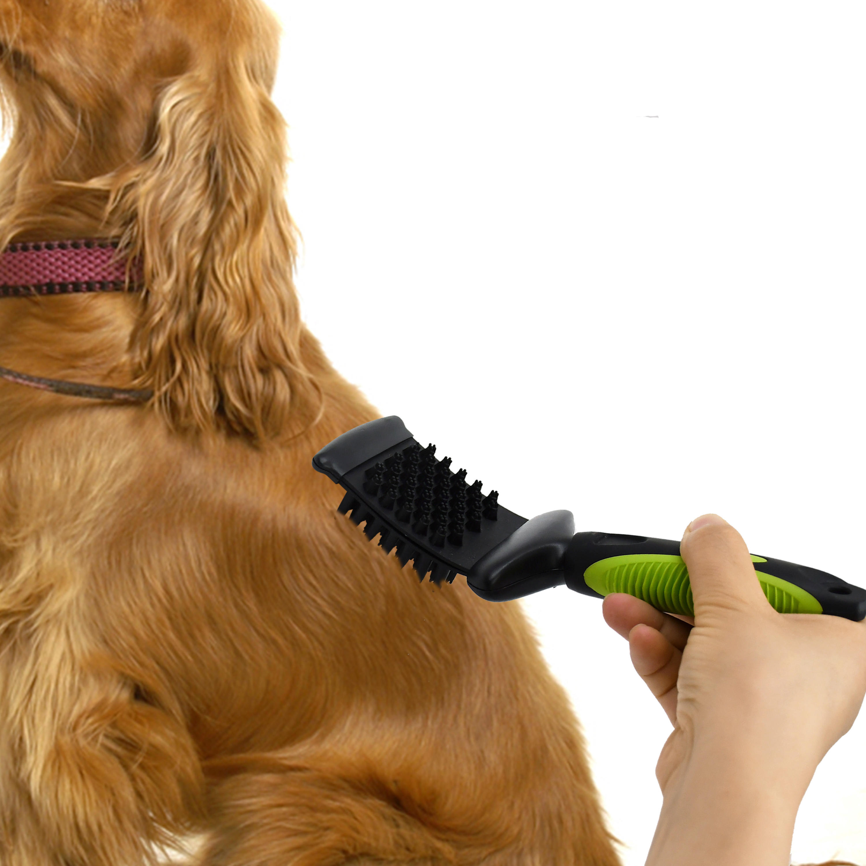 Professional Flexible Head Pet Hair Grooming Massage Shower Bathing Brush for Dog Cat