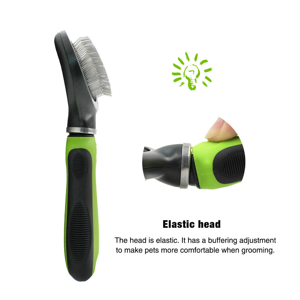 Professional Round Head Pet Long Short Hair Grooming Shedding Slicker Brush for Dog and Cat