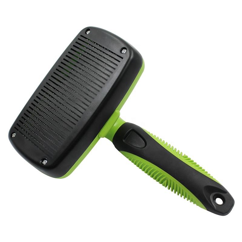 Hot Sale Pet Grooming Tool Dog Cat Long Pin Self Cleaning Soft Slicker Hair Brush