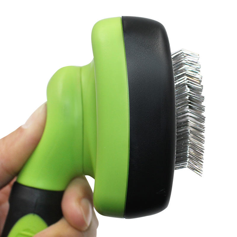 Hot Sale Pet Grooming Tool Dog Cat Long Pin Self Cleaning Soft Slicker Hair Brush