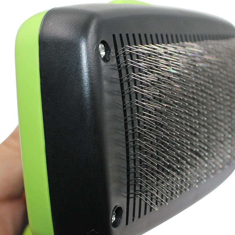 Hot Sale Pet Grooming Tool Dog Cat Long Pin Self Cleaning Soft Slicker Hair Brush