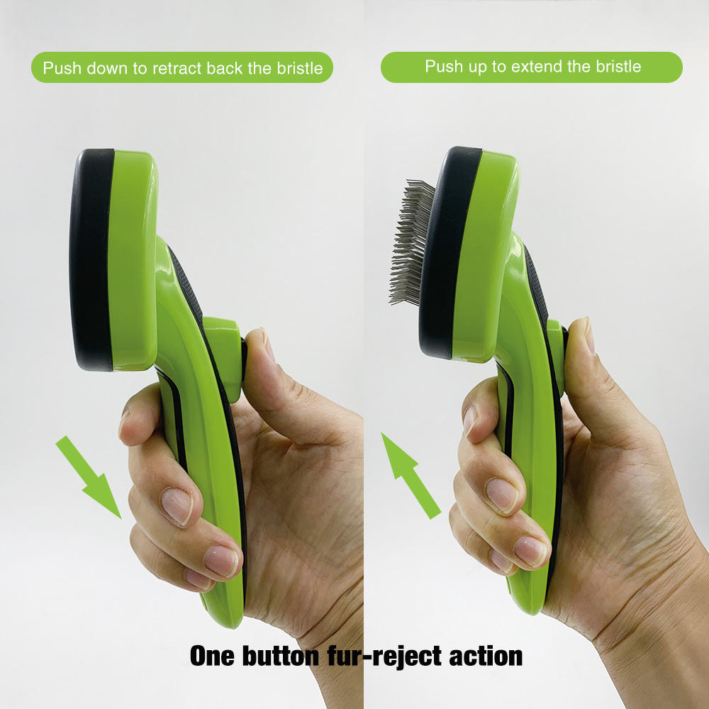 Sedex New Professional Self Cleaning Pet Hair Grooming Shedding Dog Cat Slicker Brush