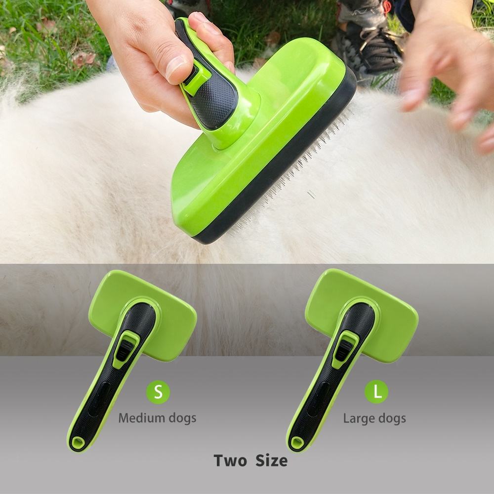 Sedex New Professional Self Cleaning Pet Hair Grooming Shedding Dog Cat Slicker Brush