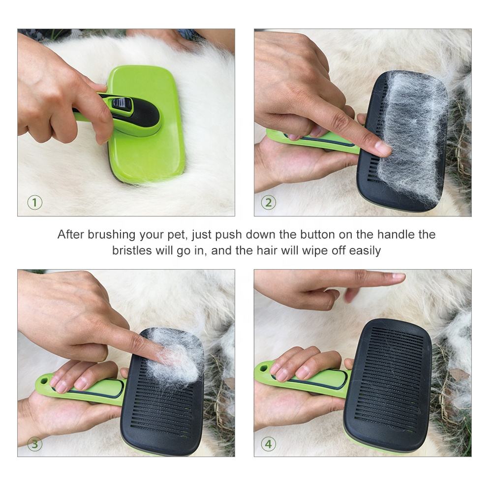 Sedex New Professional Self Cleaning Pet Hair Grooming Shedding Dog Cat Slicker Brush