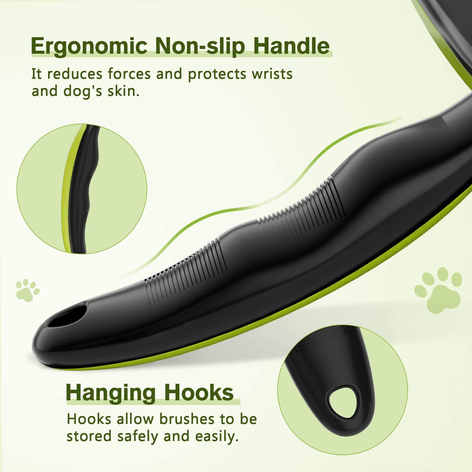 One Button Self Cleaning Pet Hair Shedding & Grooming Dog and Cat Slicker Brush