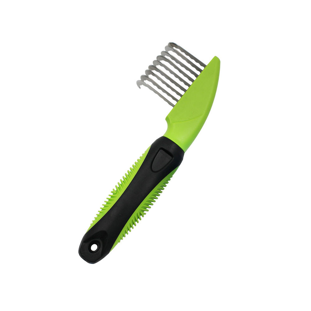 Custom Stainless Steel Blades Pet Hair Grooming Mats Cut Dog and Cat Rake Dematting Comb