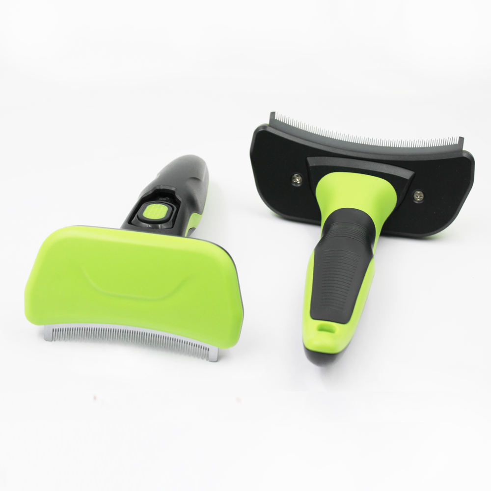 3 Sizes Self Cleaning One-Button Stainless Steel Pet Hair Grooming Deshedding Brush for Dog and cat