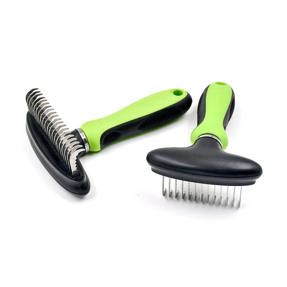 Professional Long Blade Undercoat Rake Dog and Cat Hair Grooming Dematting Comb