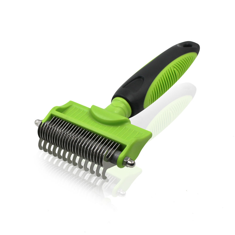 13+25 Stainless Steel Baldes Pet Hair Knot Grooming Brush Dog Cat Dematting Rake Comb
