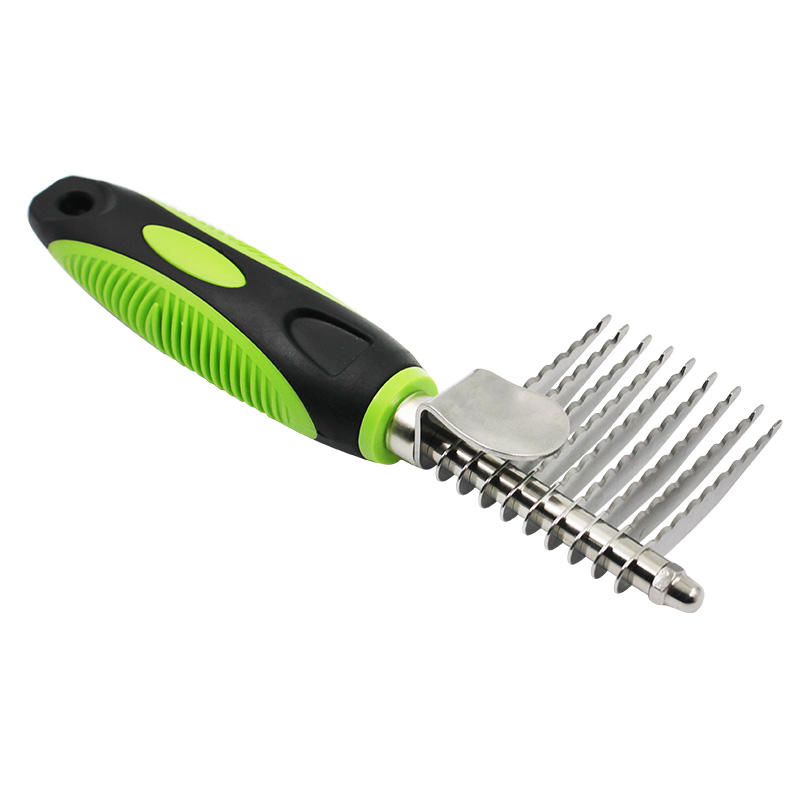 Pet Dematting Tool Cat Dog Stainless Steal Blades Hair Grooming Comb