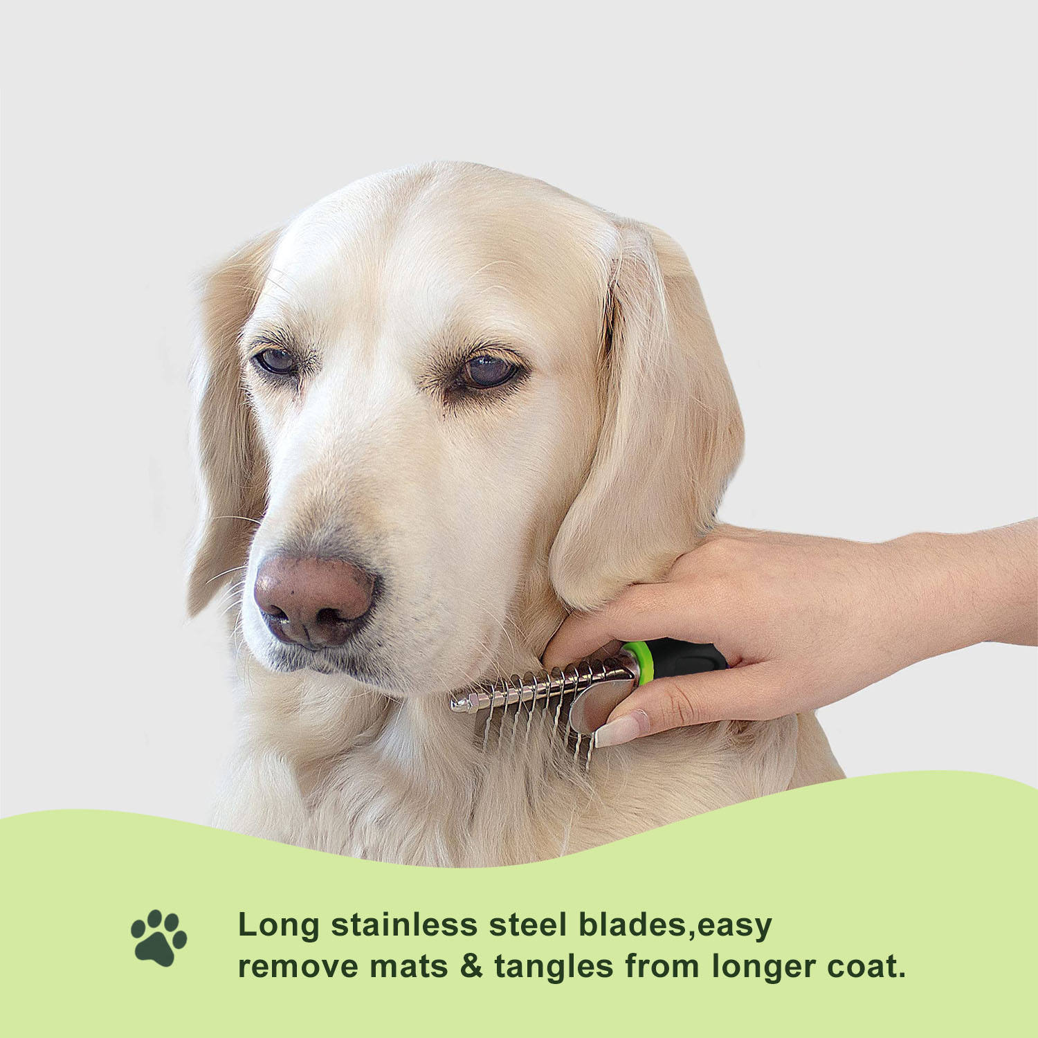 Pet Dematting Tool Cat Dog Stainless Steal Blades Hair Grooming Comb