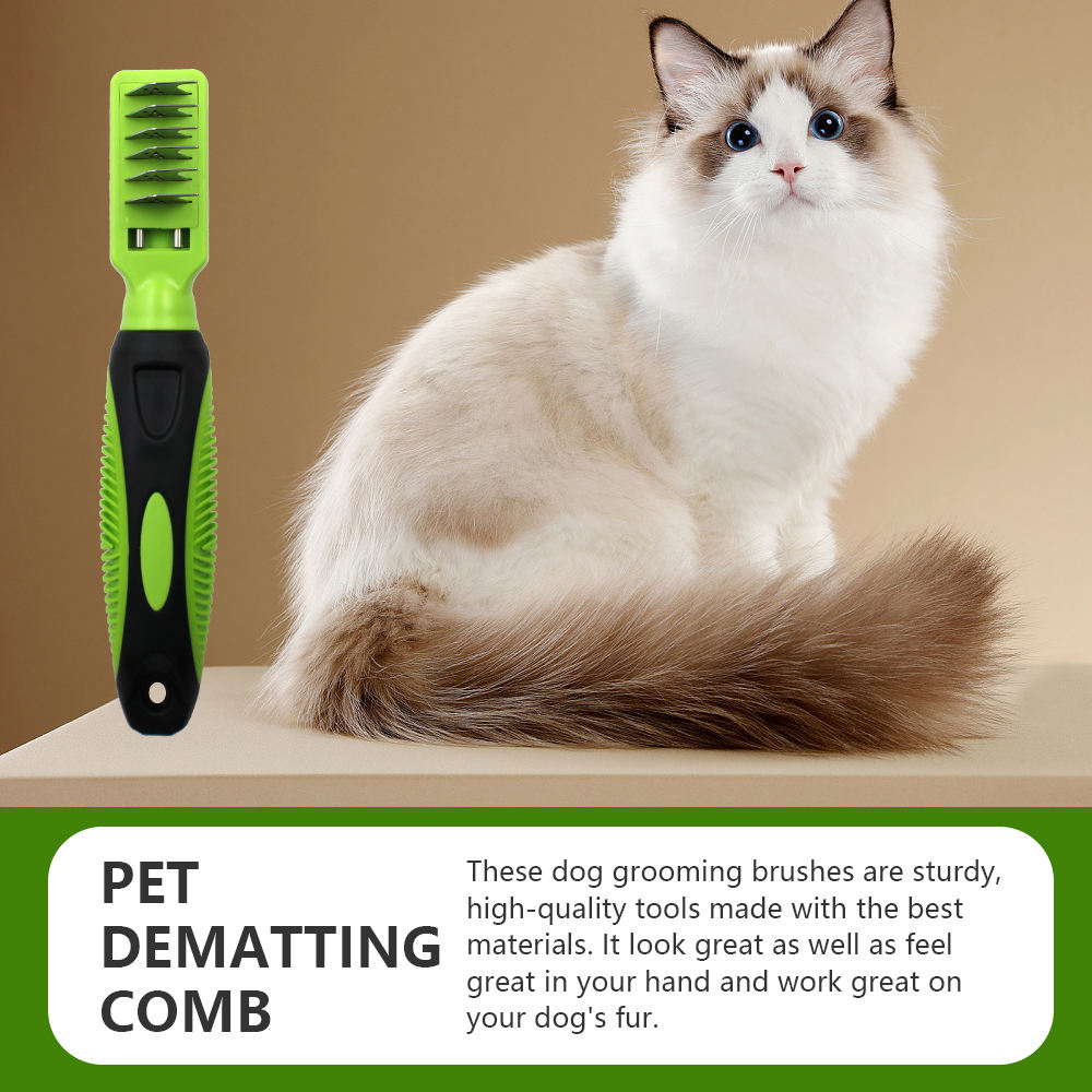 Wholesale Six Sharp Blades Mats Cut Pet Hair Dematting Brush Knots Cutting Dog and Cat Comb