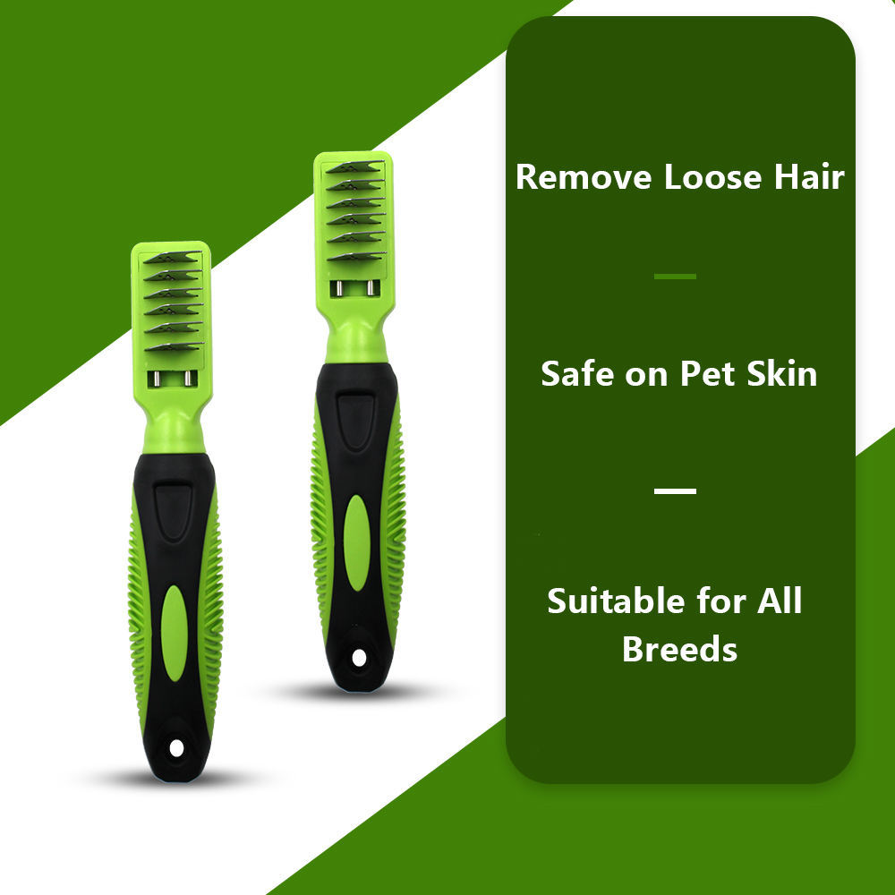Wholesale Six Sharp Blades Mats Cut Pet Hair Dematting Brush Knots Cutting Dog and Cat Comb