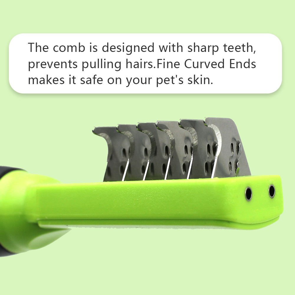 Wholesale Six Sharp Blades Mats Cut Pet Hair Dematting Brush Knots Cutting Dog and Cat Comb